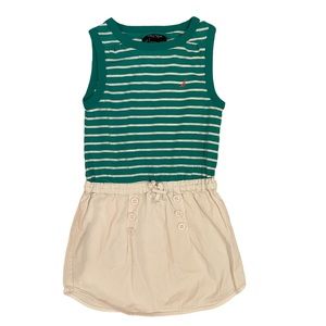 Nautica Girls Teal and white summer dress. Sz 5.